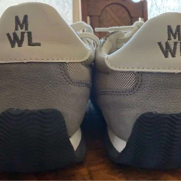 Madewell Gray and White Sneakers Nubuck and Mesh. Women’s size 8.5 - Picture 3 of 3